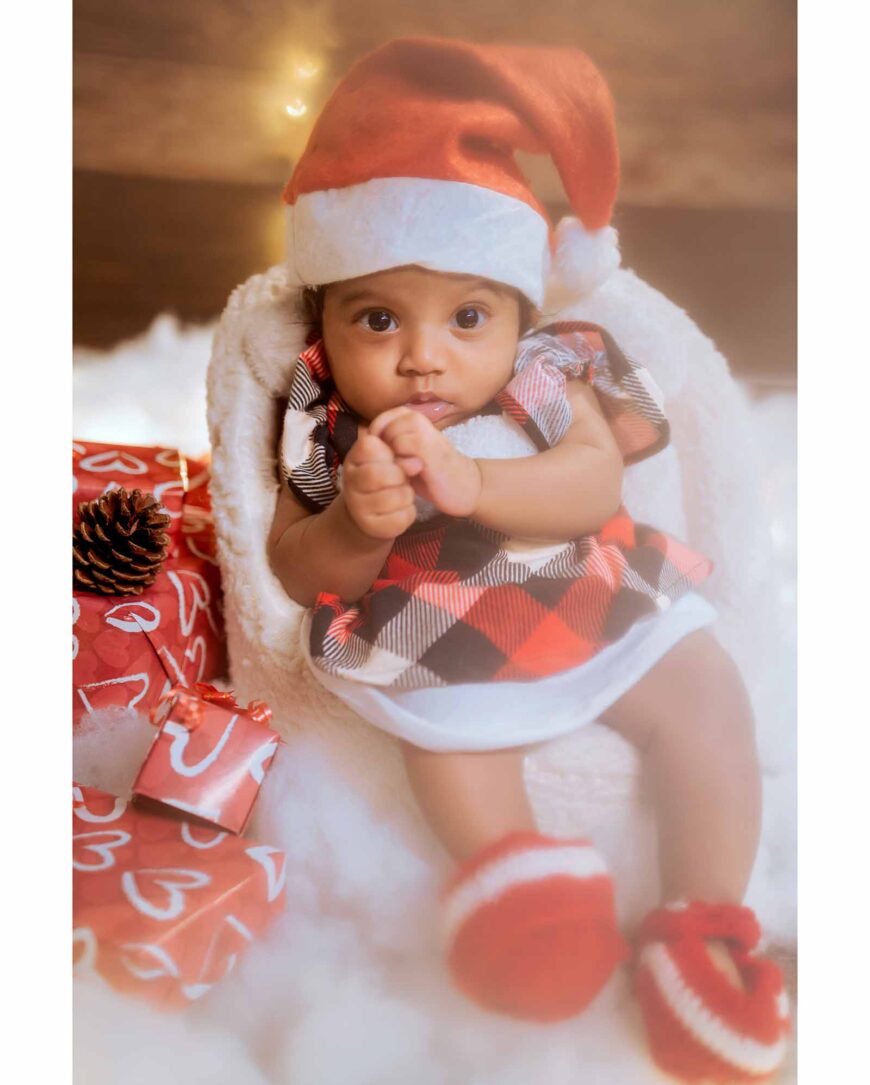 Nia Christmas theme photoshoot