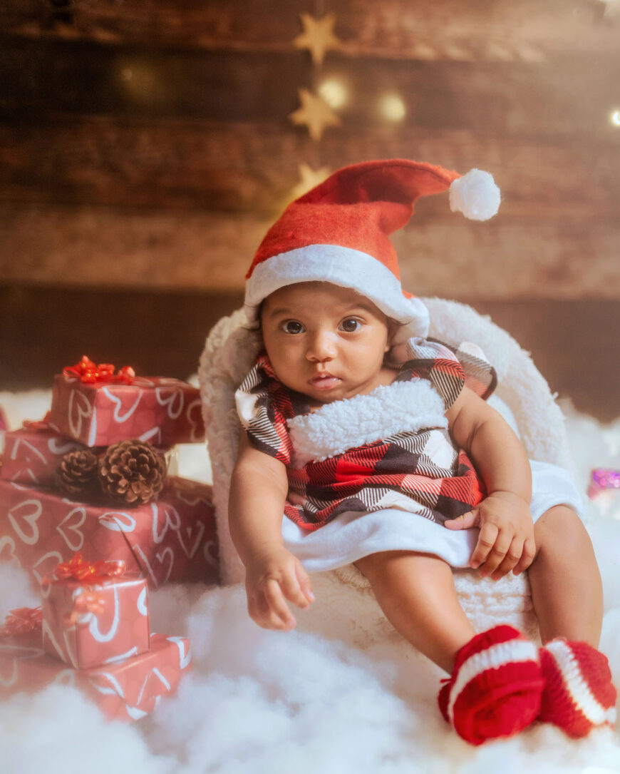 Nia Christmas theme photoshoot