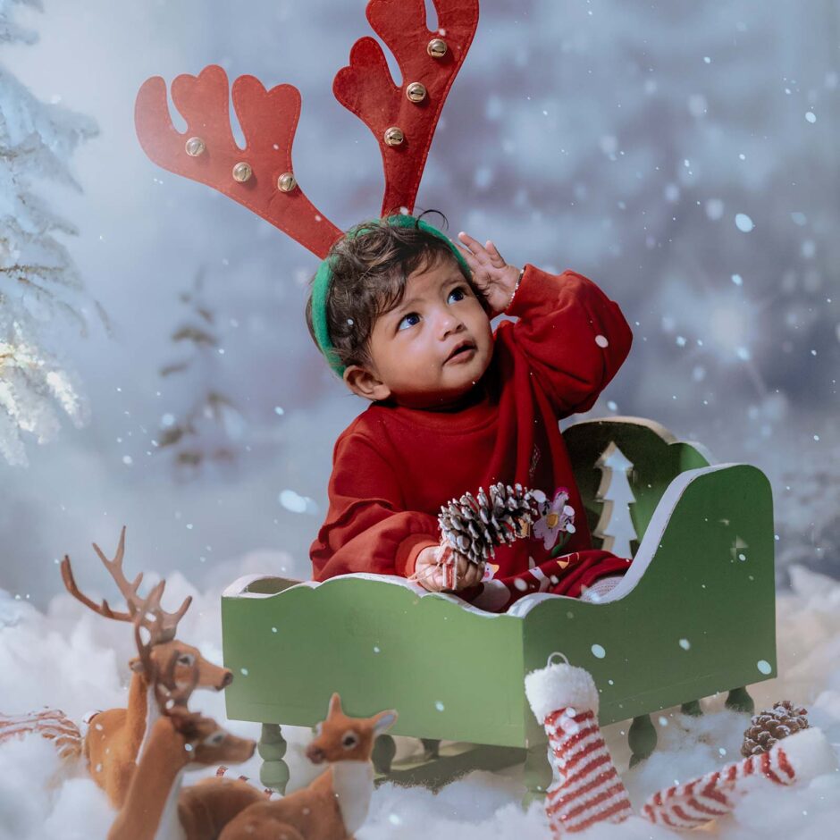 Nira Christmas theme photoshoot