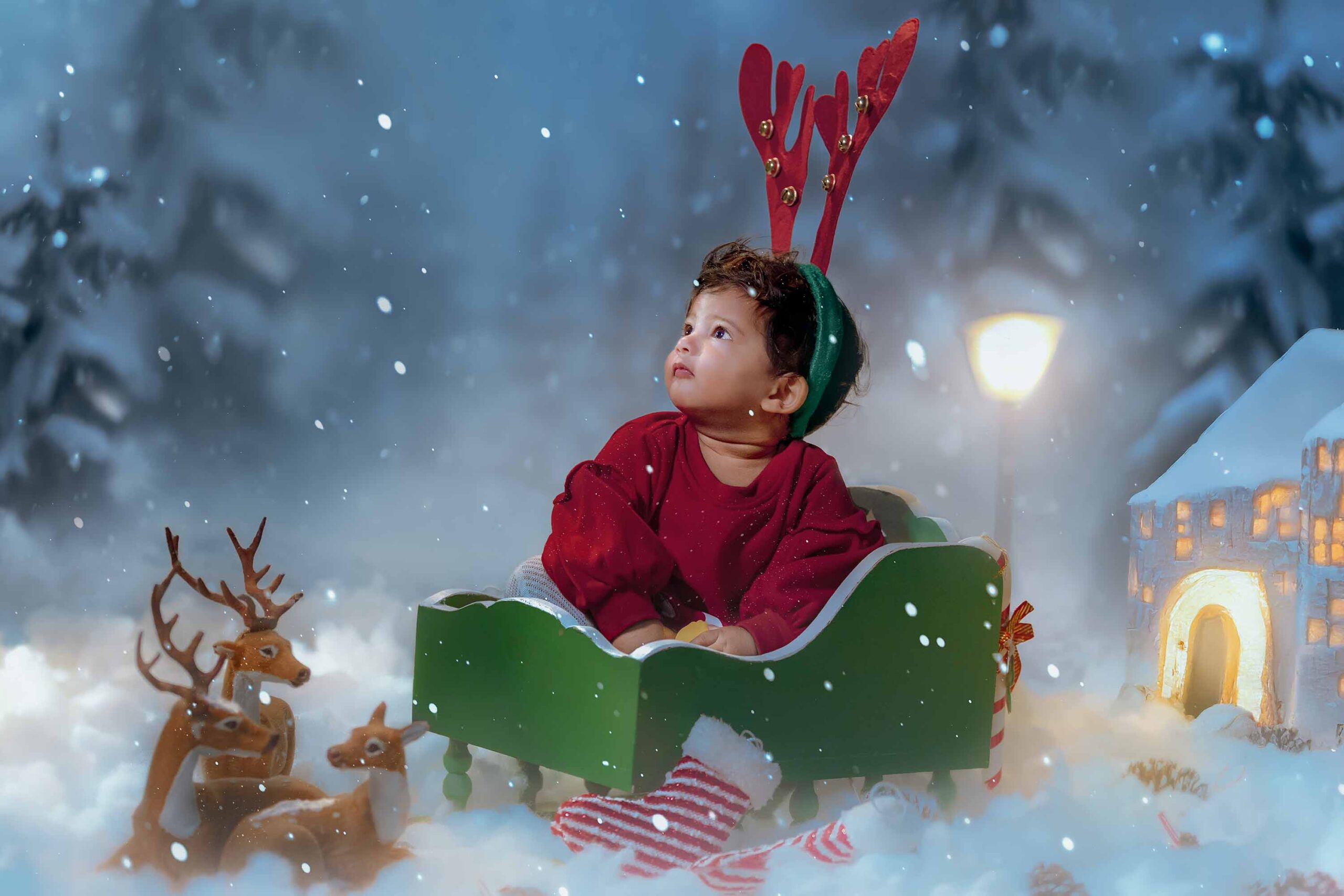 Nira Christmas theme photoshoot