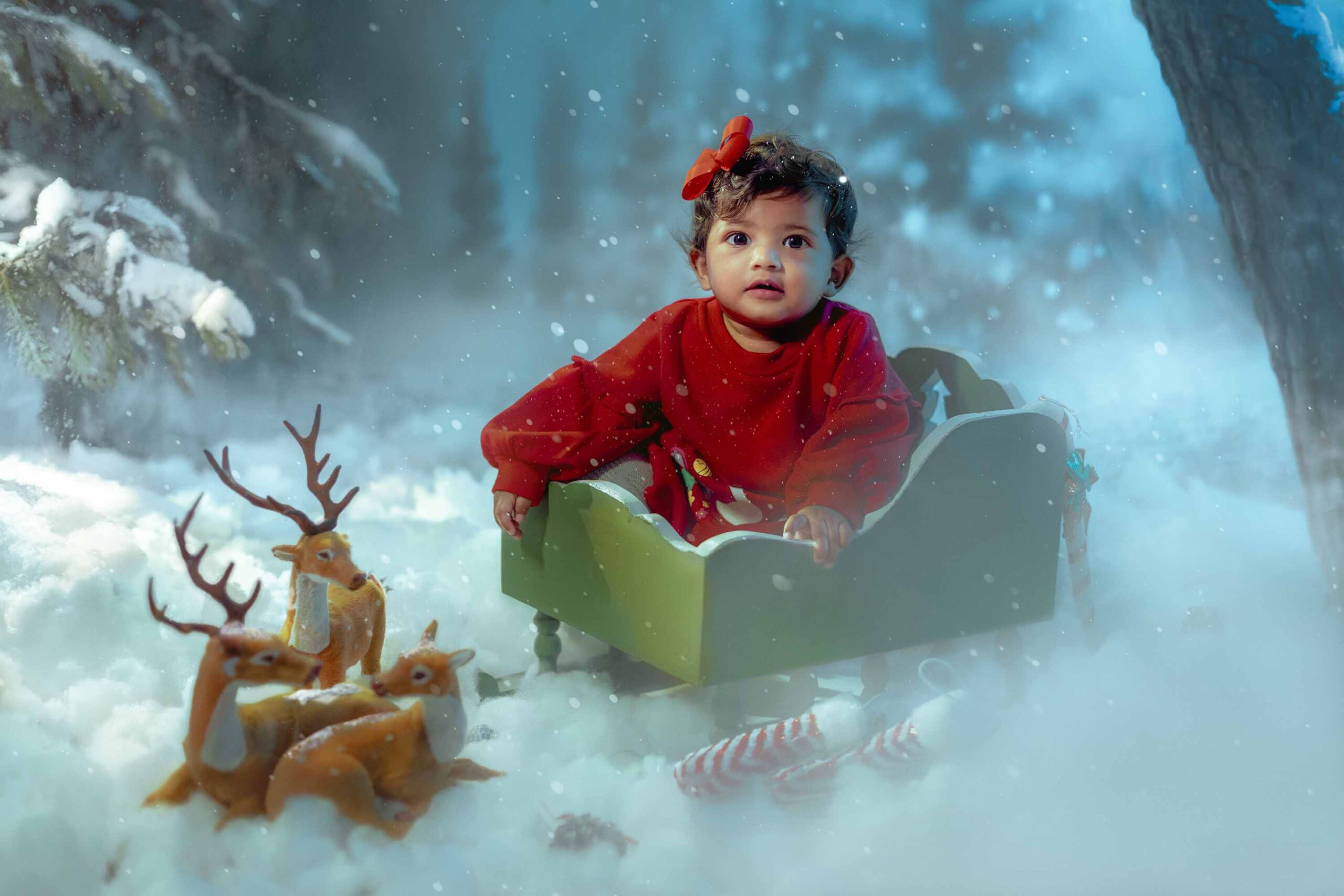 Nira Christmas theme photoshoot