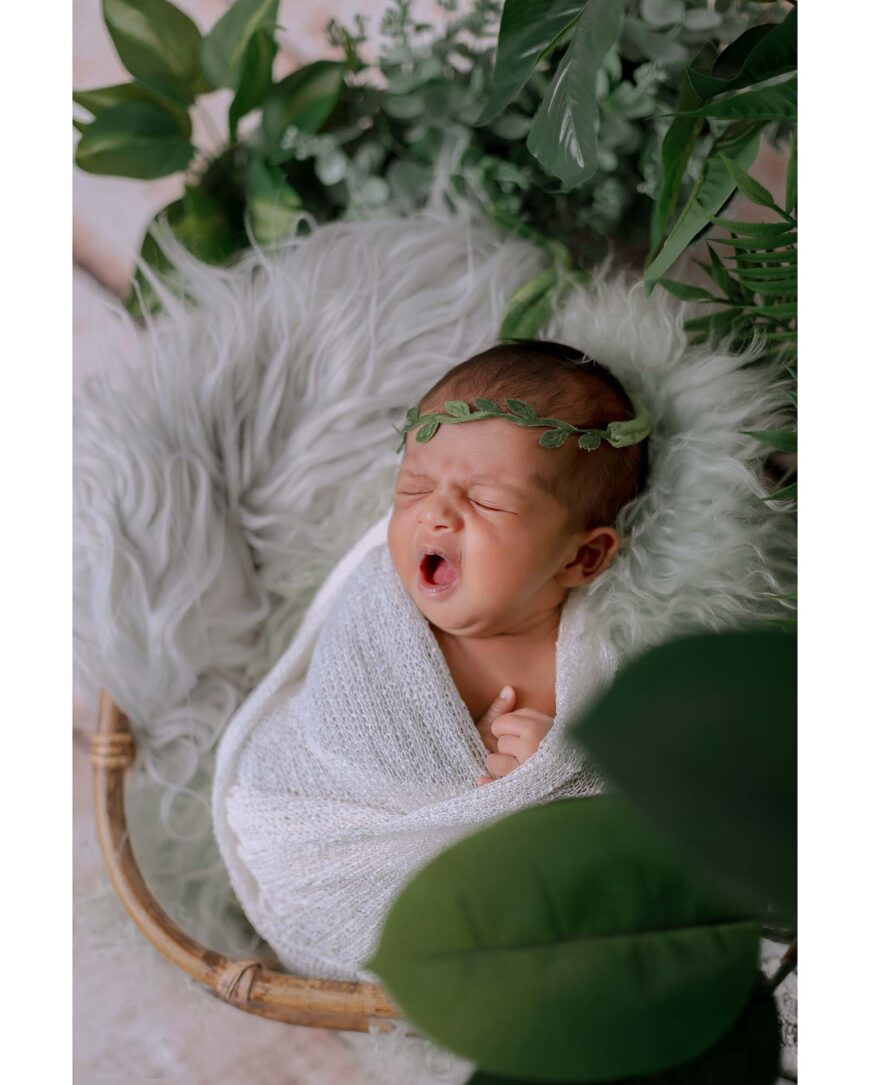 Wrapped in warmth feeling sleepy Newborn Shoot Chennai