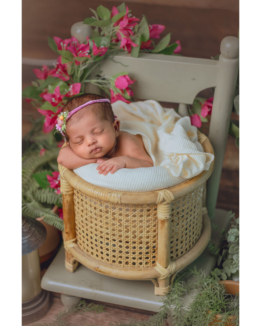 Wrapped in warmth feeling sleepy Newborn Shoot Chennai