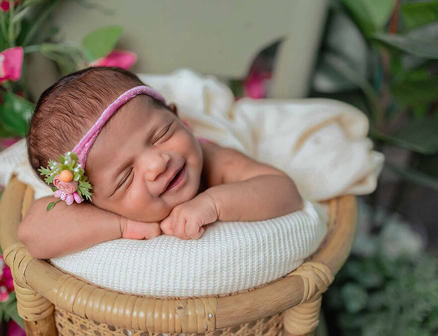 Wrapped in warmth lets have fun Newborn Shoot Chennai