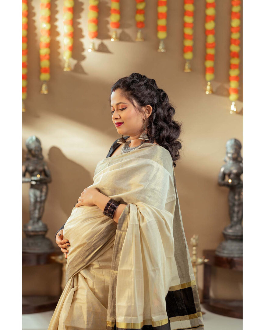 Ethnic Themed Maternity Photoshoot Chennai