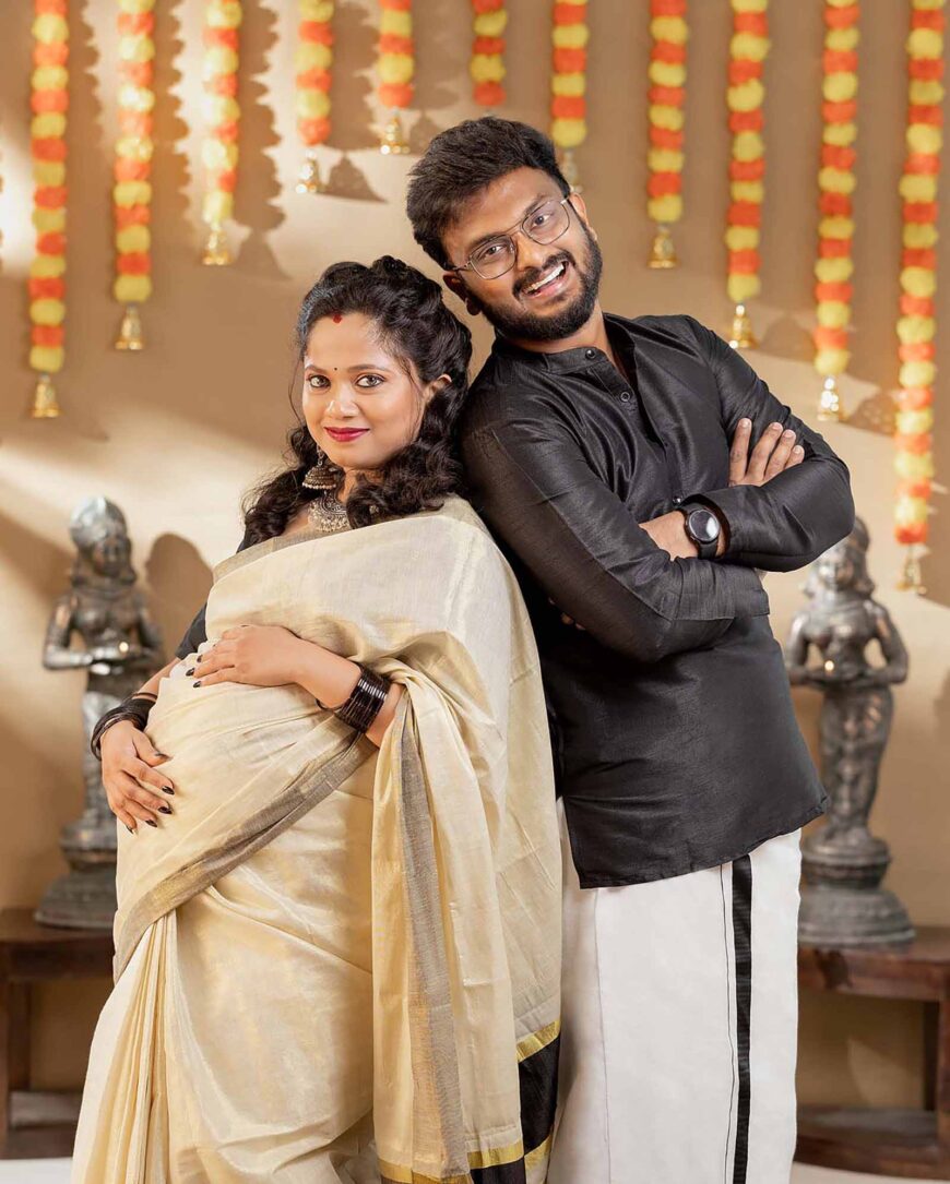 Ethnic Themed Maternity Shoot Chennai