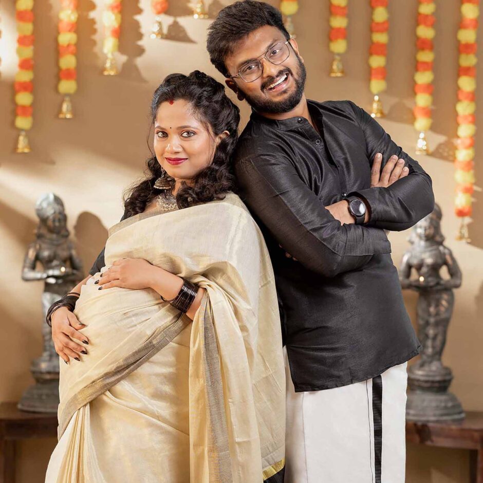 Ethnic Themed Maternity Shoot Chennai