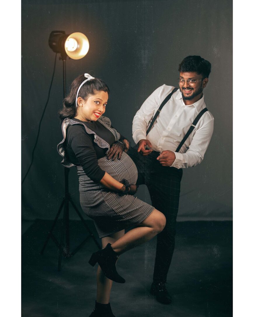 Maternity Retro Themed Photoshoot Chennai