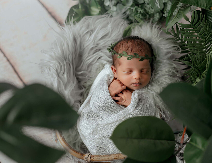Wrapped in warmth Newborn Shoot Chennai